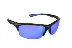 Sea Striker Reel Deal Sunglasses Black Frame Blue Mirror Polarized Lenses - 31501