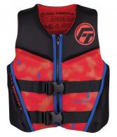 Full Throttle Youth Rapid-Dry Flex-Back Red Youth - 142500-100-002-22