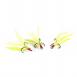 Clam Feathered Gaff Treble Size 12, Chartruese, 3 Pack - 16833