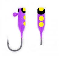RBM Jigs Purple Yum Yum 2 Pk UV + Glow Steelhead (1/16 oz) Jigs Size 6 Hook - 1416