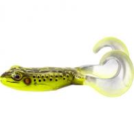 LiveTarget Freestyle Frog Topwater 4", Fire Tip Chartreuse - FSF100T525