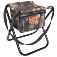 HQ Outfitters Folding Camo Stool with Storage Pocket 19mm Frame - DS-1006