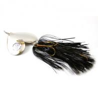 Musky Mayhem Double Cowgirl Musky Spinner, 2.8oz, 10", 7/0 Hooks, Black/Nickel - DC001