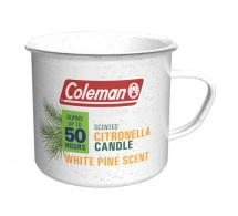 Coleman Retro Logging Tin Mug Scented Citronella Candle, Pine