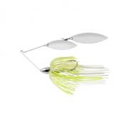 War Eagle Double Willow Blade Spinnerbait - 1/2oz - White Chartreuse Pearl