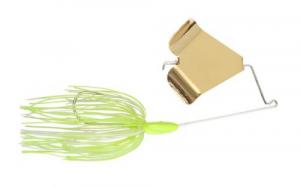 War Eagle Buzzbait - 3/8oz - Hot White/Chartreuse - Gold - WE38BBG16