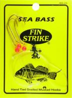 Fin Strike Sea Bass Rigs w/Red Beads Hi-Lo Gld #2/0 3Pk Baitholder - 466-2/0