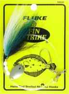 Fin Strike Fluke Rigs Beak Sand Eel Bucktail Long Shank Spinner w/Sinker Snap - 558SE