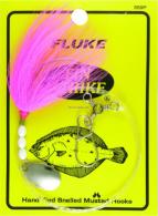 Fin Strike Fluke Rigs Wide Gap Pink Bucktail Spinner w/Sinker Snap - 559P