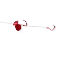 JB Lures 2 Hook Back To, Back Rig Small-Red Glitter 6/Cd  - BTBOHS-4C