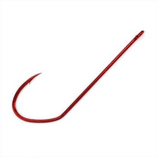 Gamakatsu Stiletto Hook Red, Size 4, 25pk - 453308
