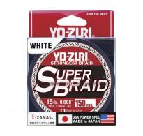 Yo-Zuri Super Braid, White, 15LB, 150YD  - YZ SB 15LB WH 150YD