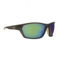 Calcutta Windward Sunglasses Green Smoke Frame Green Mirror Lens - WGS1GM