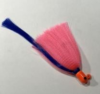 R&R 1 oz Flare Hawk Jig with orange hd, pink skirt, and