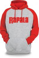 Rapala Hooded Sweatshirt 100% Cotton, Grey/Red, M - RSH09M