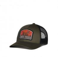 Outdoor Cap Trophy Tracker Logo, Olive W/ Black Mesh - TROPHY04