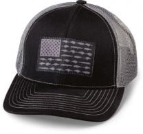 Rapala Mid Pro Cap, Snapback Black w/Grey Flag - RMPC05