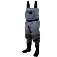 Frogg Toggs Men's Hellbender PRO Bootfoot Felt Sole Chest Wader | Gray | Size 8 - 2HB111-103-080