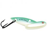 Reef Runner 3/32 OZ. Cicada Tungsten- Glow Green Ice Lure - CT10572