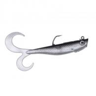 Hogy Slowtail Swimbait 4.5in - Black Silver - ST41-BS