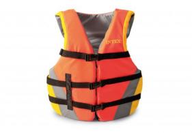 INTEX Adult Life Vest, Nylon & Poly Foam Construction - 69681EP