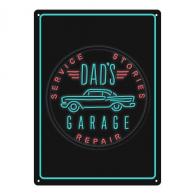 Rivers Edge Tin Sign 12in x 17in - Dad's Garage - 2808