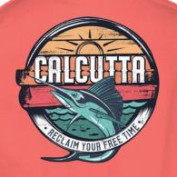 Calcutta Reto Sun Marlin T-shirt No Pocket Coral Silk 2XL - RTSM-CS-2XL