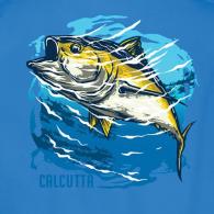 Calcutta Watercolor Tunai T-Shirt No Pocket Turq 3XL - WCT-TURQ3XL