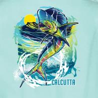 Calcutta Watercolor Mahi T-Shirt No Pocket Celadon Med - WCM-CEL-M