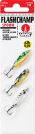 VMC Flash Champ Spoon Kit, 3/4", 1/32 oz, Sz 14 Treble, Glow Hot Tiger, Glow Hot Perch, Glow Fire Tiger, 3pk - FCS132G3