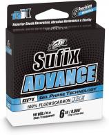 Sufix 677-003C Advance Ice Fluorocarbon, 3lb, 50yd Spool, Clear - 677-003C