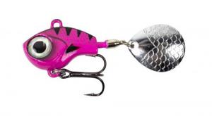 Lunkerhunt Big Eye Tail Spin Jig - Fluorescent Pink Glow - 2.2", 3/8oz - BEJ205