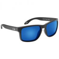 Flying Fisherman Lagoon Floating Sunglasses, Polarized, Matte Black Frame, Blue Mirror Lenses - 8101BSB