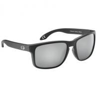 Flying Fisherman Lagoon Floating Sunglasses, Polarized, Matte Black Frame, Silver Mirror Lenses - 8101BSS