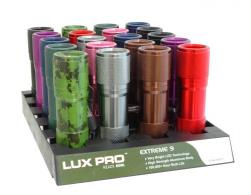 LuxPro LP250 Extreme 9 LED 40Lumen Flashlight, Asstd Colors 20pc Tray - LP250