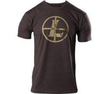 Leupold Distressed Reticle Tee Espresso Heather L - 181849