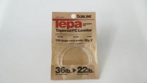 Sunline Tepa Tapered FC Leader 36lb to 22lb 10ft 2pk - 63044366