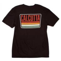 Calcutta License Plate Short Sleeve Garment Dyed T-shirt Black Medium - LP-BLK-M