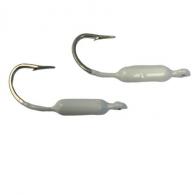 Fish Razr Yellowtail Jig 1/8 White 50 pack - YT18W50