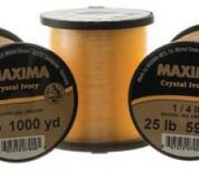 Maxima Crystal Ivory Mono  Line Guide Spool 4lb 1000yd - MQP 4