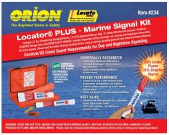Orion Locator Plus Kit, Red Handheld Flares with Whistle & Flag - 234