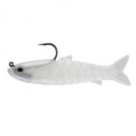 Egret 124 Vudu Hot Mullet (Hook on Top) 4.5 inch 1/2 oz 1/pk Pearl - E-VHM45-124