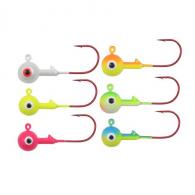 Northland Gum-Ball Jig 1/8 Oz, #1 Hk Assorted 6/Cd - GBJ3-6-99