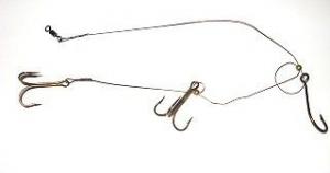 Tyrant Tackle 24", 100# test, double crimped, plastic coated Tyrant Quick Strike Rig - TRLQS1