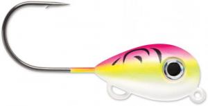 VMC Hover Jig, Floating Jig Head, #4 Size, #2 Hook, Pink Fire - HVJ#4PFU