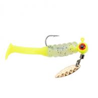 Mr. Crappie Sausage Head Spin Jig - 1/8oz - Monkey Shine - MRCSHSIPS18-227