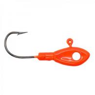 Leland's Lures Eye Hole Minnow Head Jig Head - 1/8oz - Orange - 22130