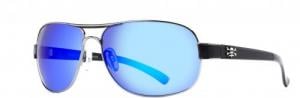 Calcutta Roanoke Sunglasses Black Wire Frame Blue Mirror Lens - RK1BM