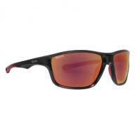 Calcutta Kotor Sunglasses Shiny Black Frame Orange Fire - KR1OM