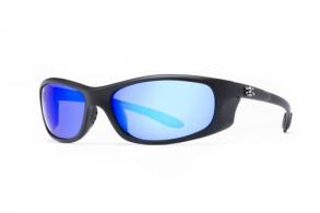 Calcutta San Jose Sunglasses Matte Black Frame/Blue Mirror Lens - SJ1BM